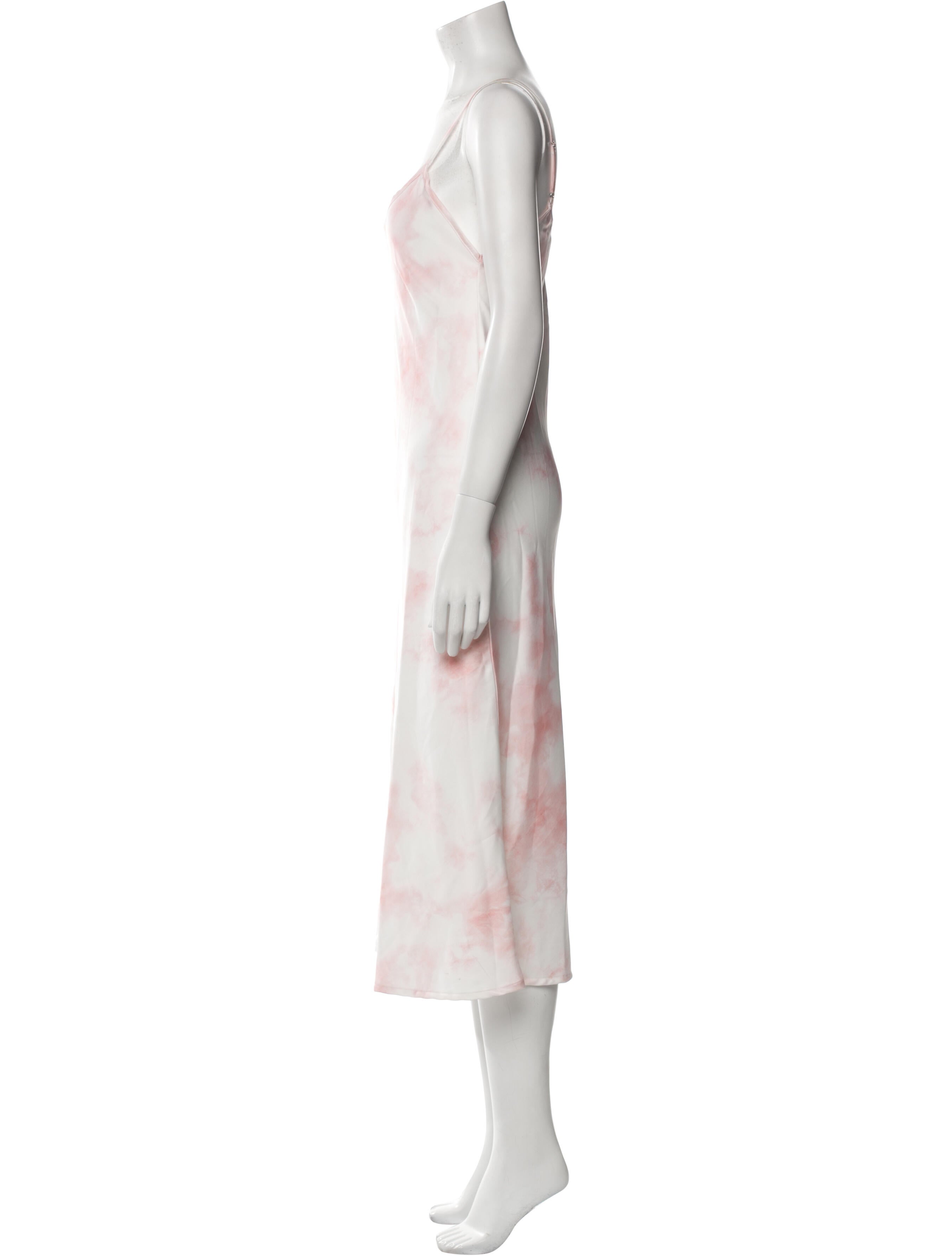AllSaints Tie-Dye Print Midi Length Dress