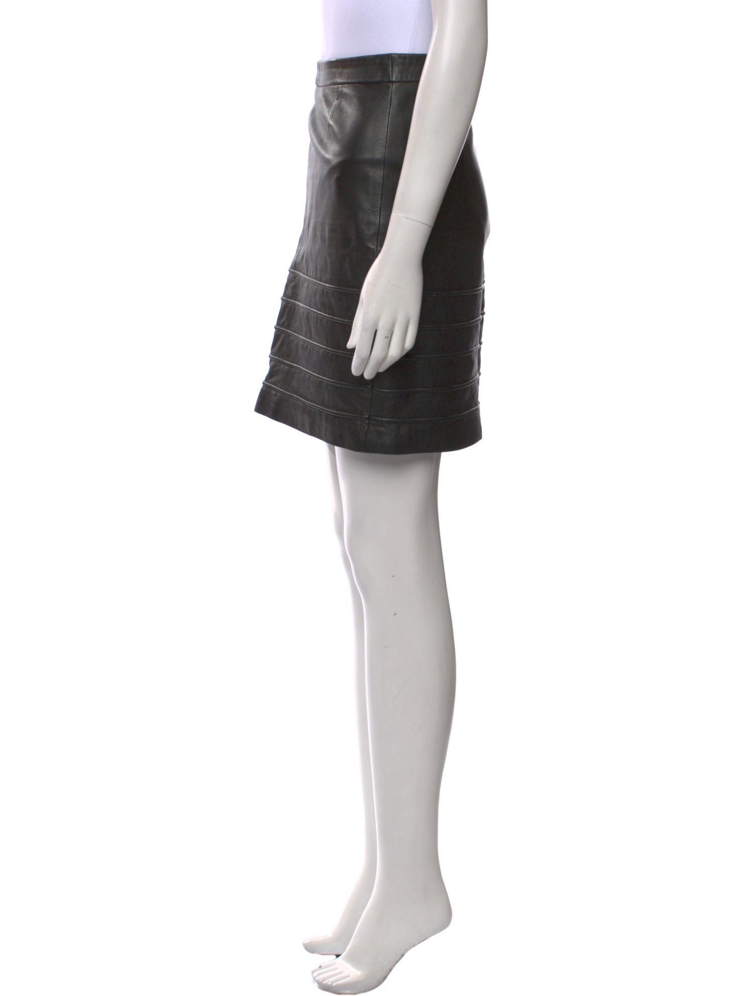 AllSaints Lamb Leather Mini Skirt