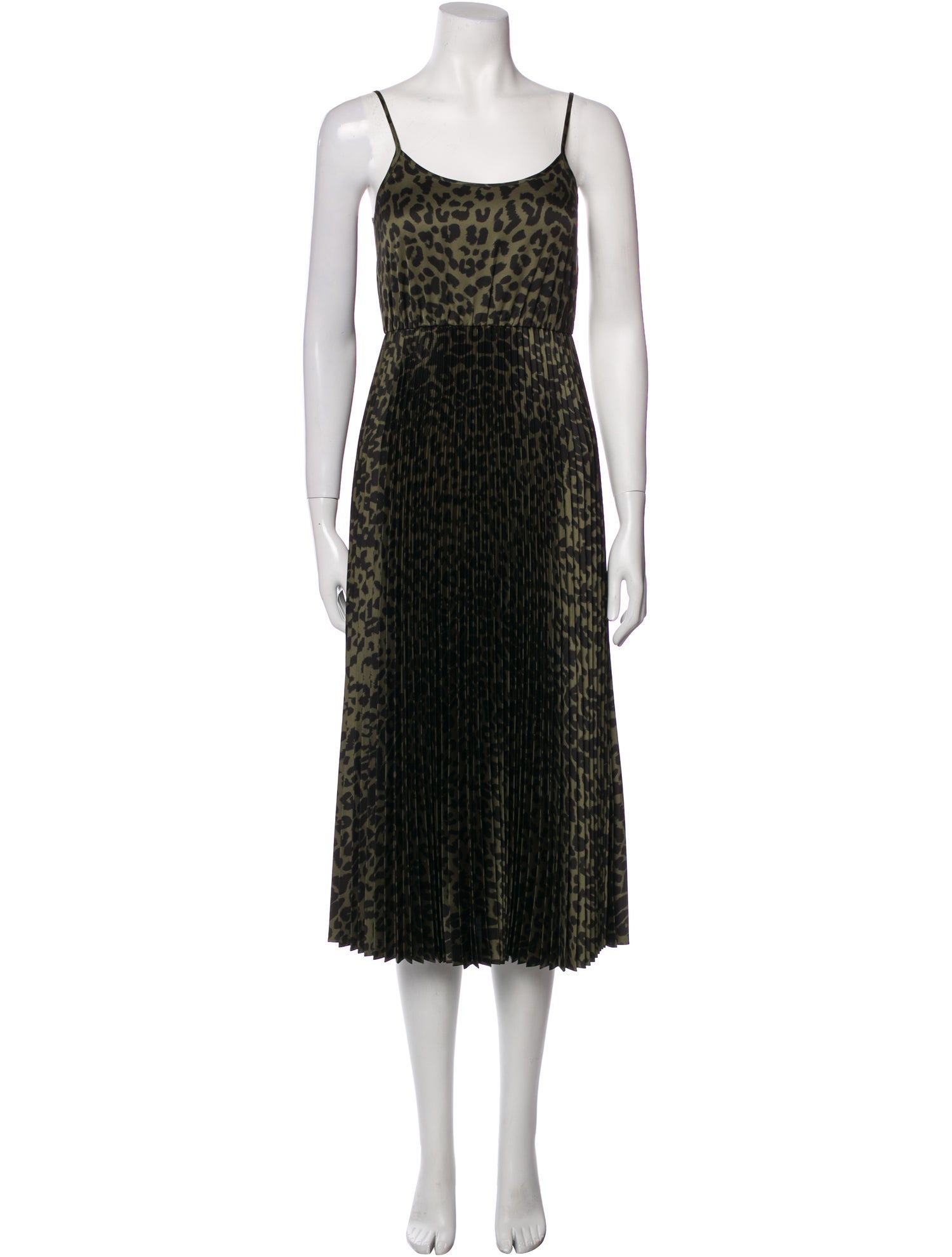 AllSaints Animal Print Midi Length Dress