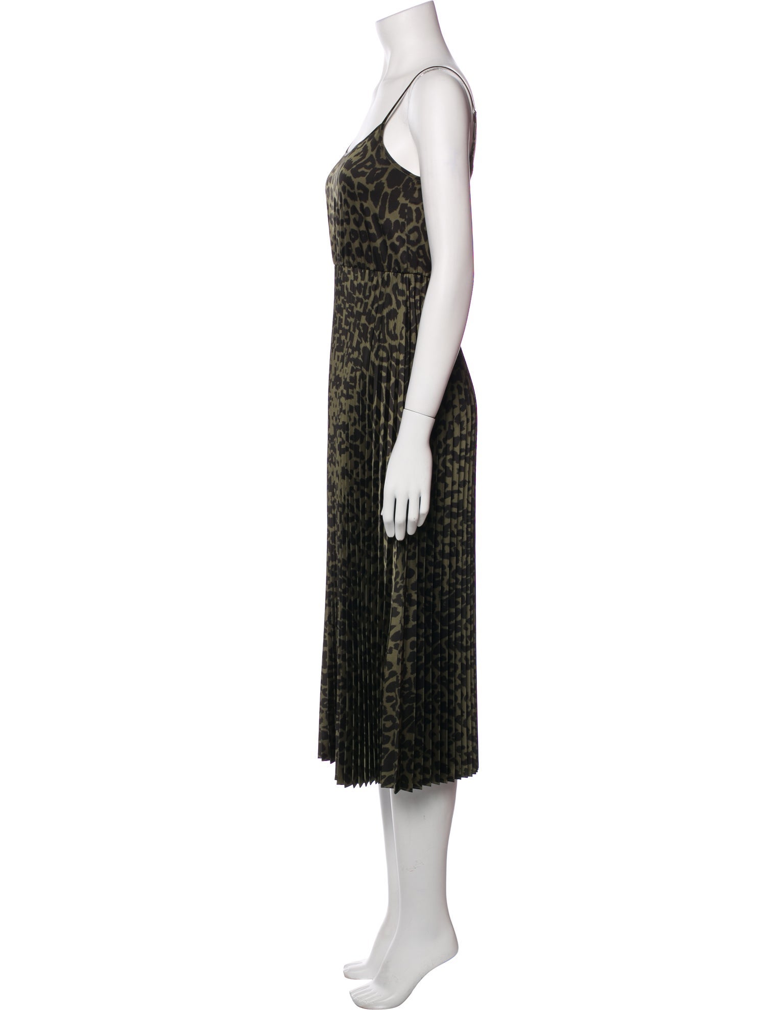 AllSaints Animal Print Midi Length Dress