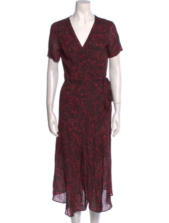 AllSaints Floral Print Long Dress