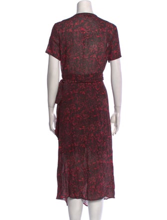 AllSaints Floral Print Long Dress