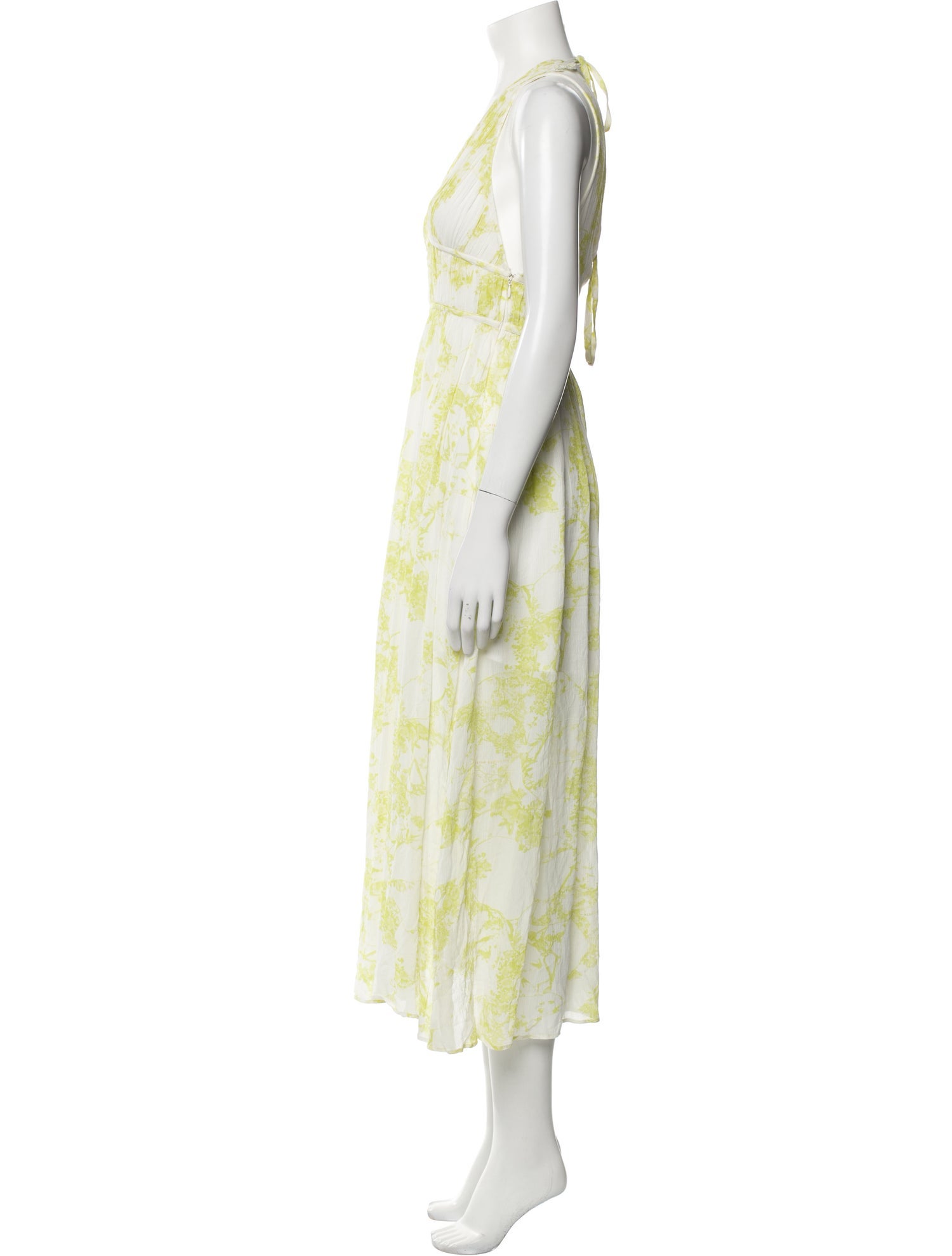 AllSaints Floral Print Long Dress