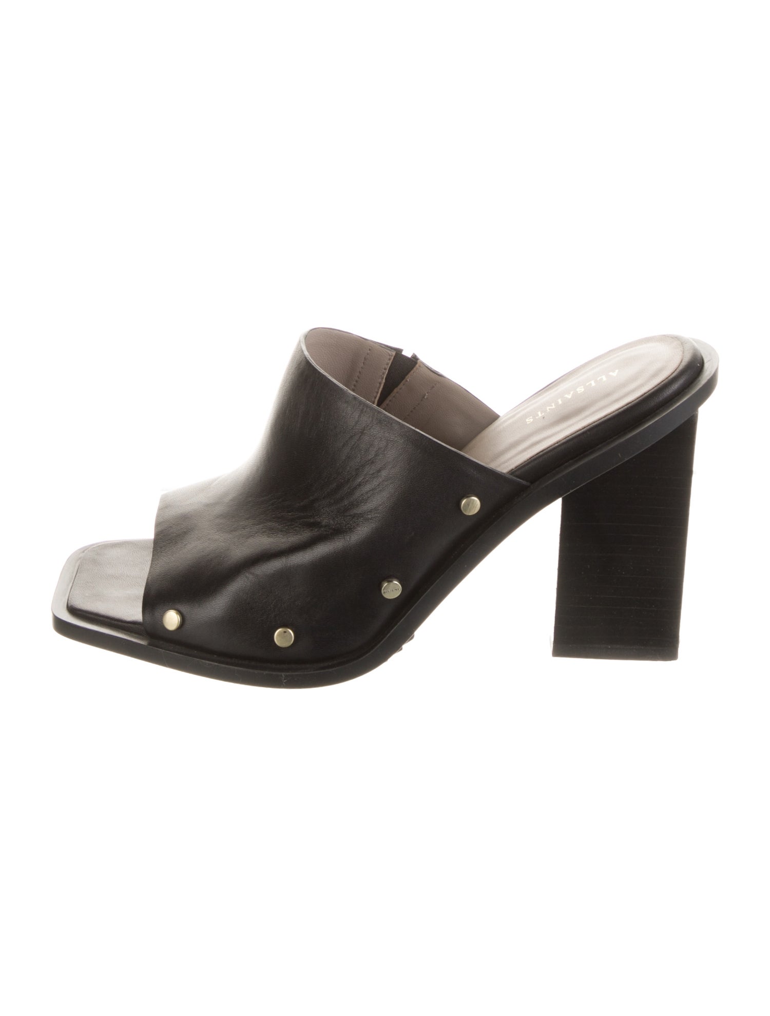 AllSaints Leather Mules