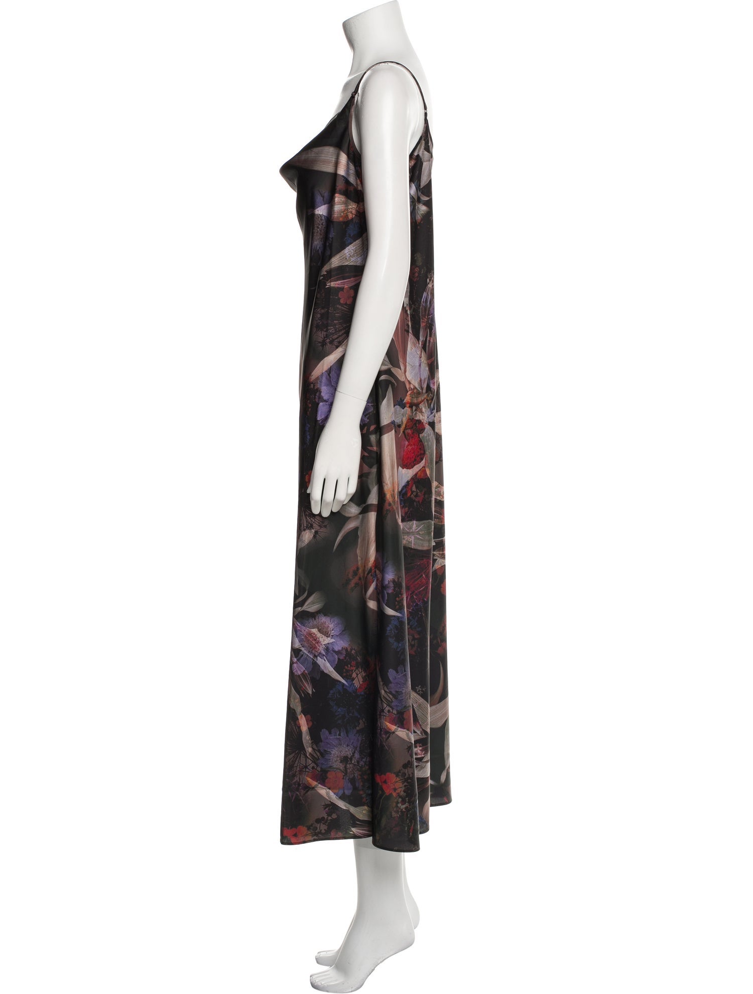 AllSaints Floral Print Long Dress