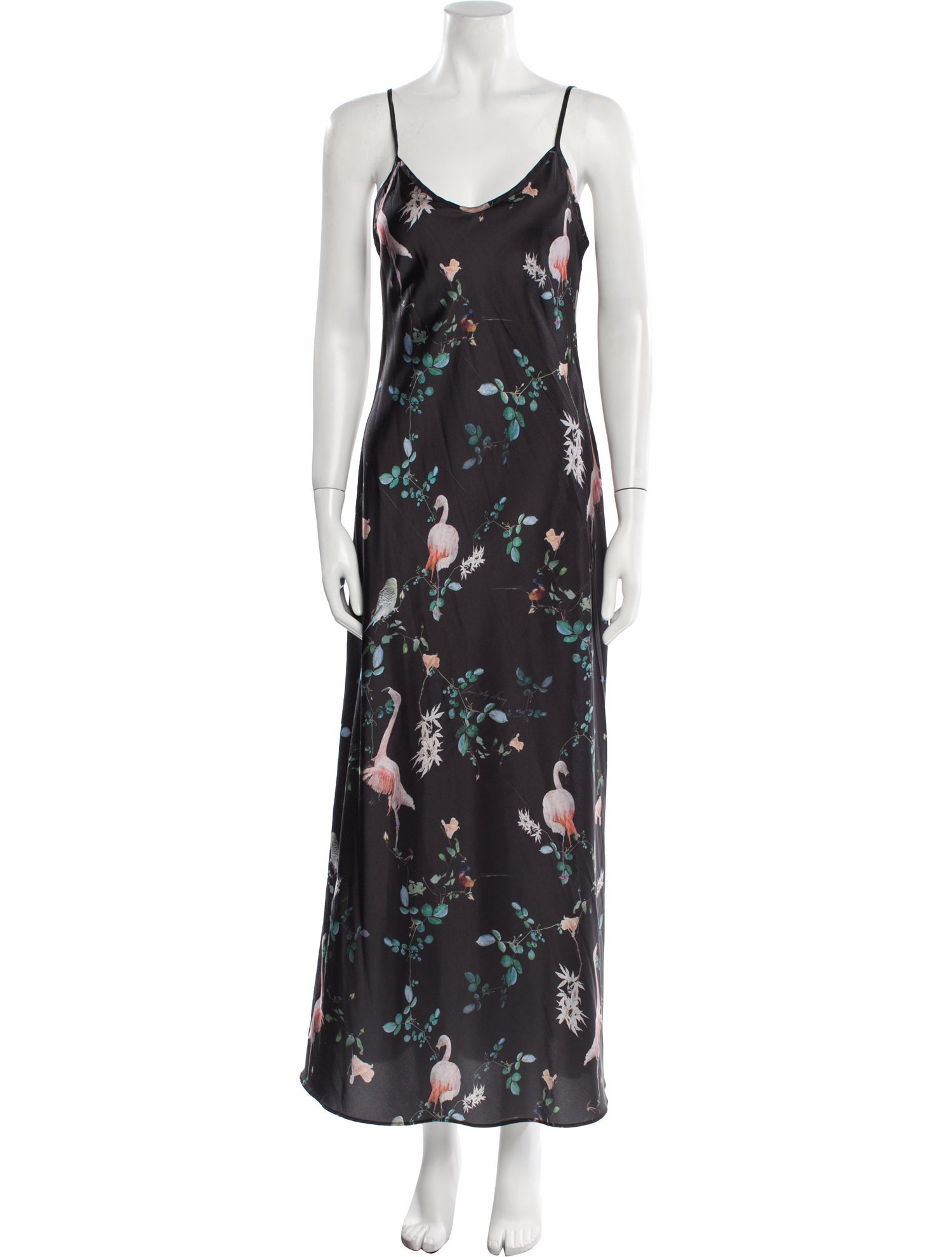 AllSaints Floral Print Long Dress