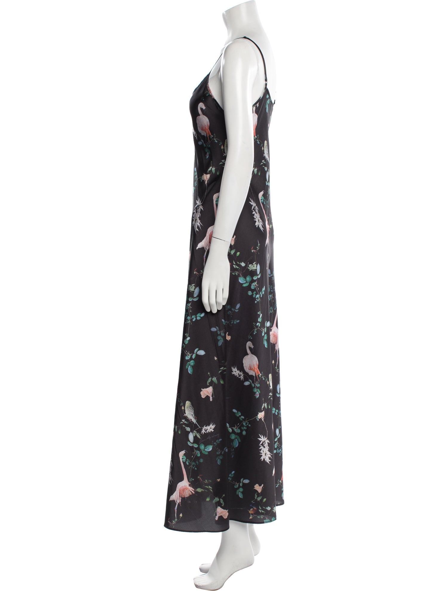 AllSaints Floral Print Long Dress