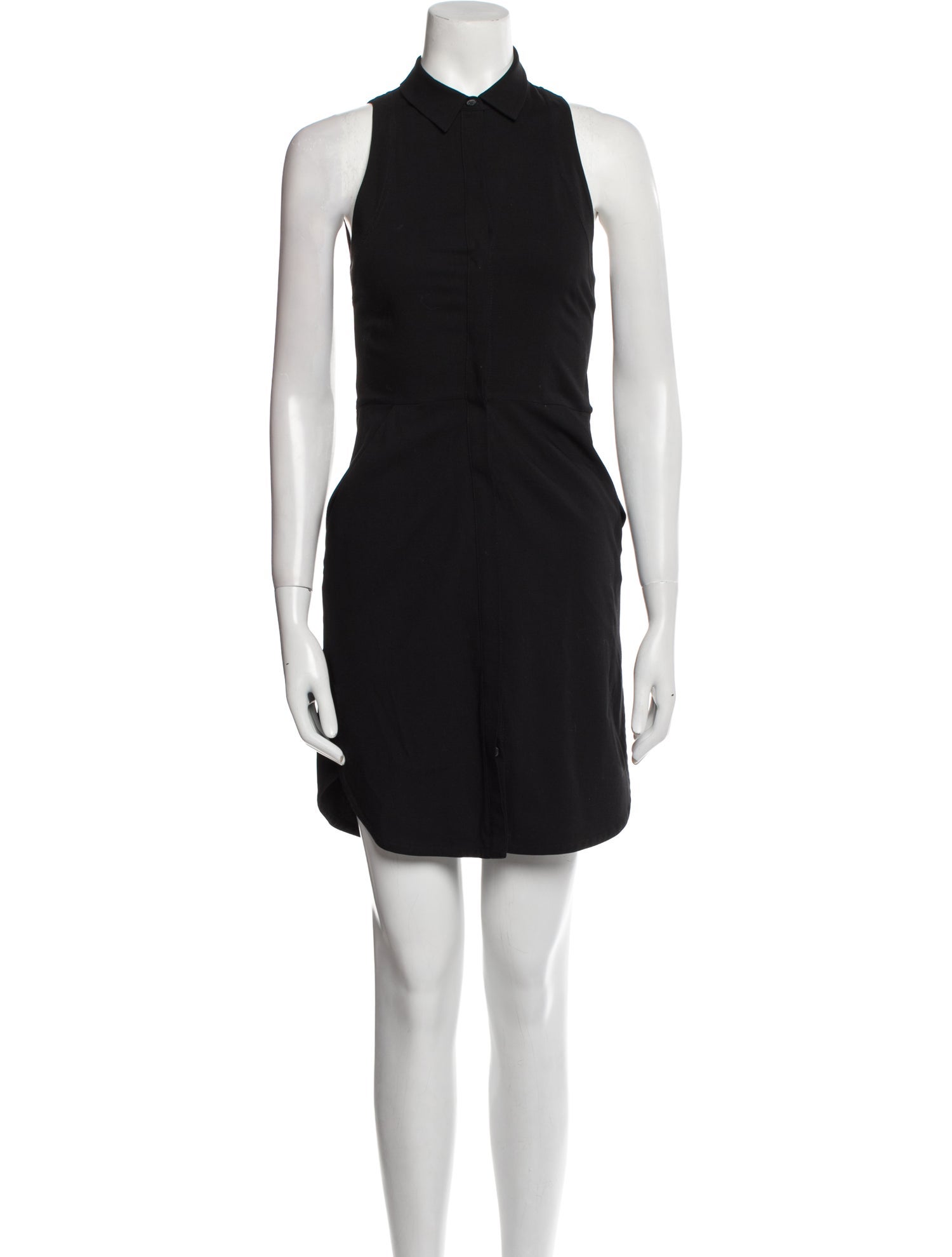 AllSaints Mock Neck Mini Dress