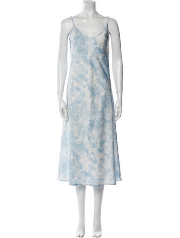 AllSaints Dresses Tie-Dye Print Long Dress M