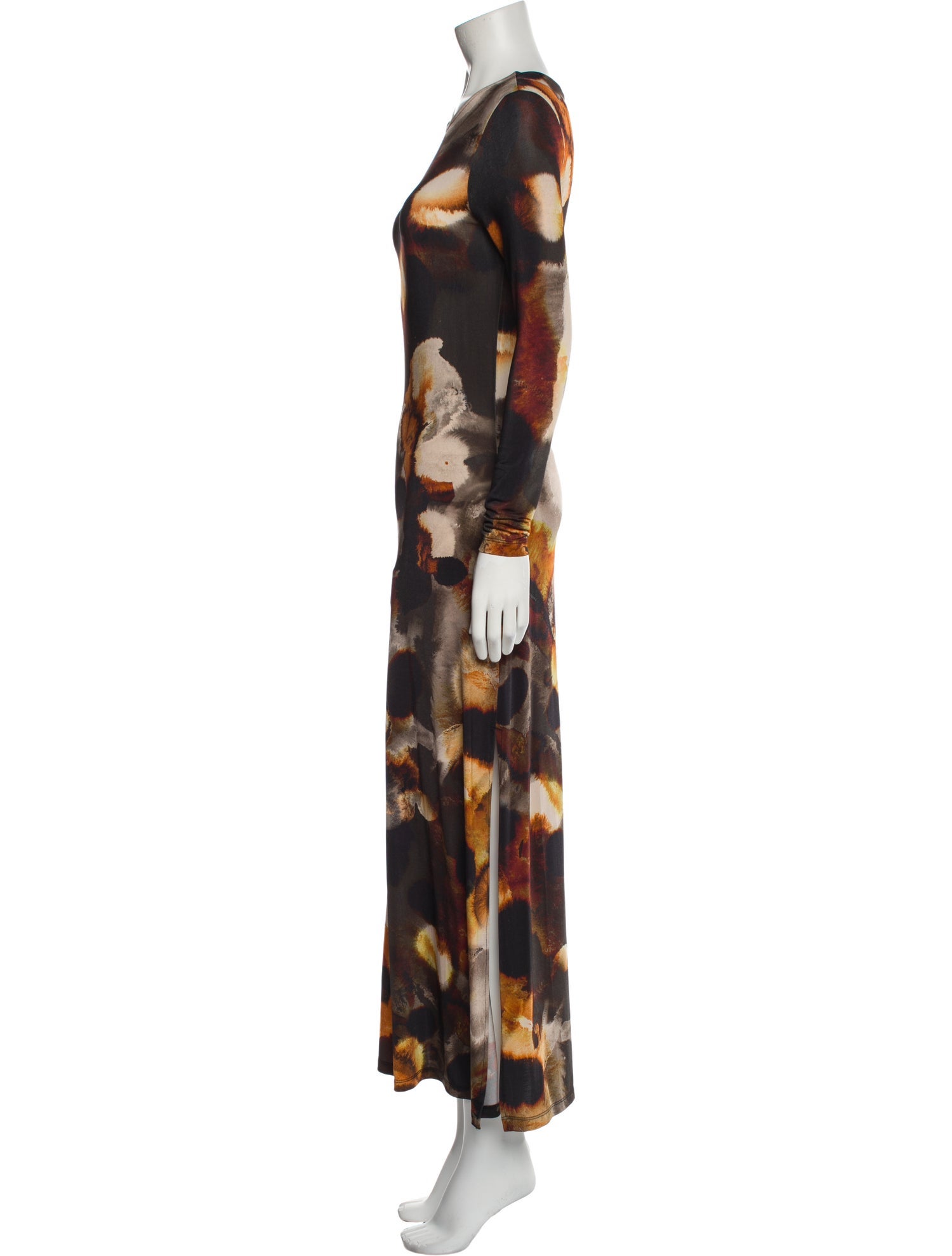 AllSaints Floral Print Long Dress