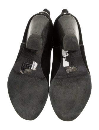 AllSaints Suede Leather Trim Embellishment Boots