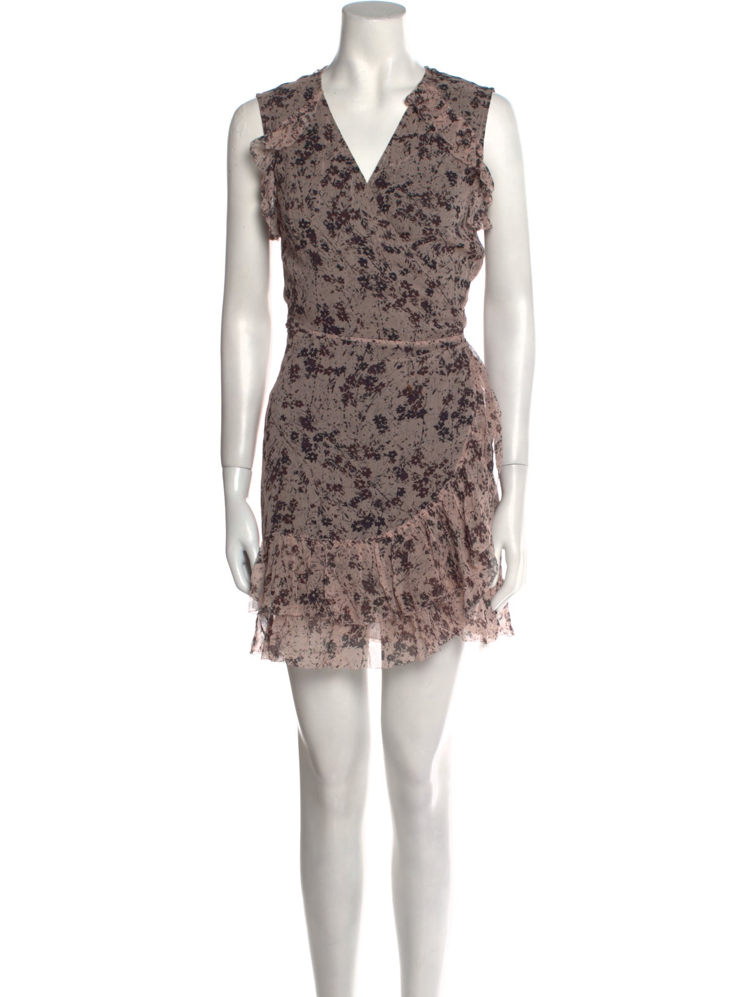 AllSaints Floral Print Mini Dress