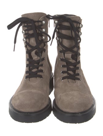 AllSaints Suede Combat Boots