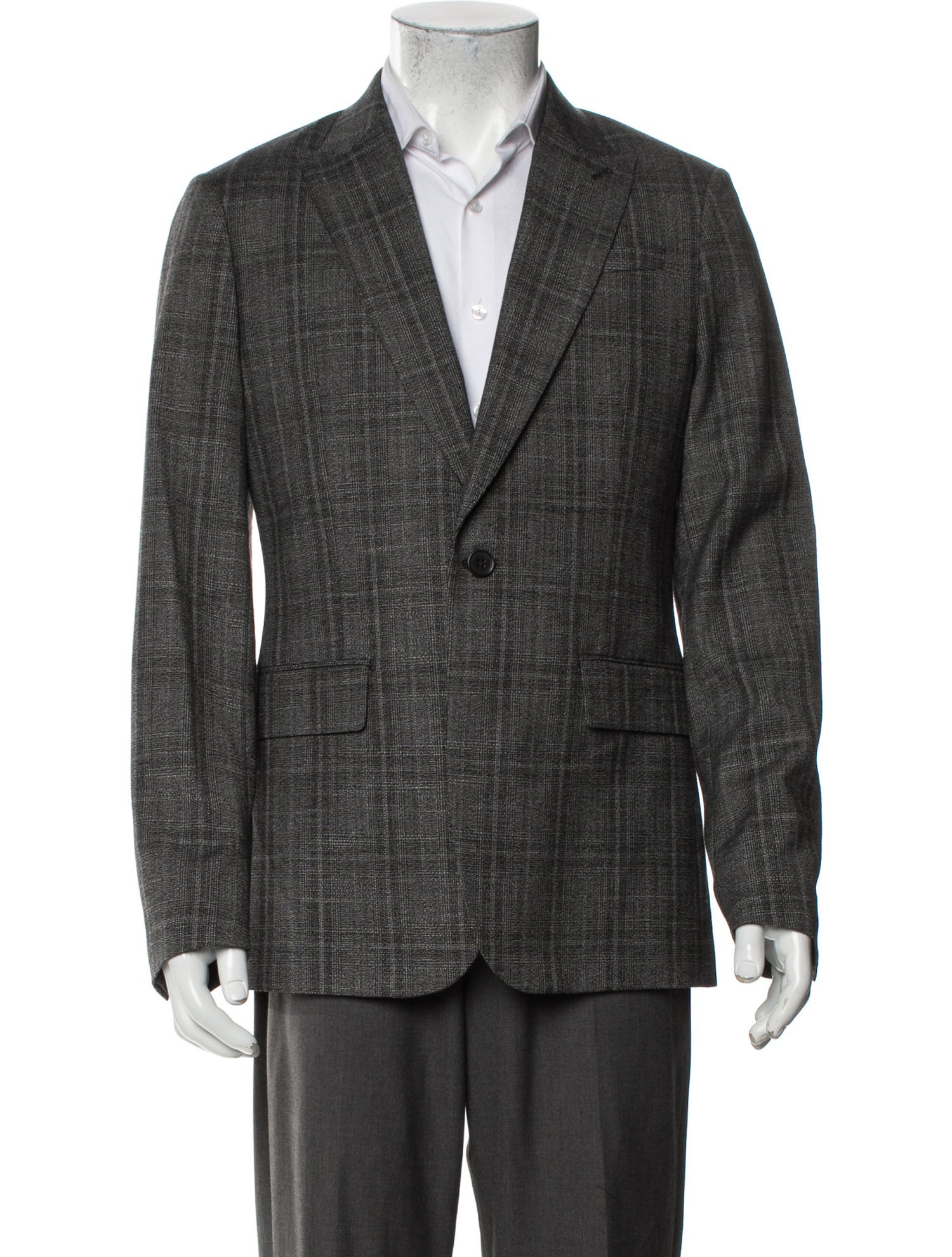 AllSaints Plaid Print Blazer