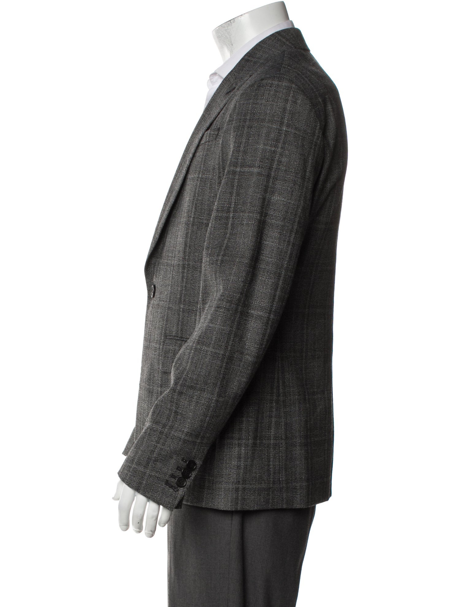 AllSaints Plaid Print Blazer