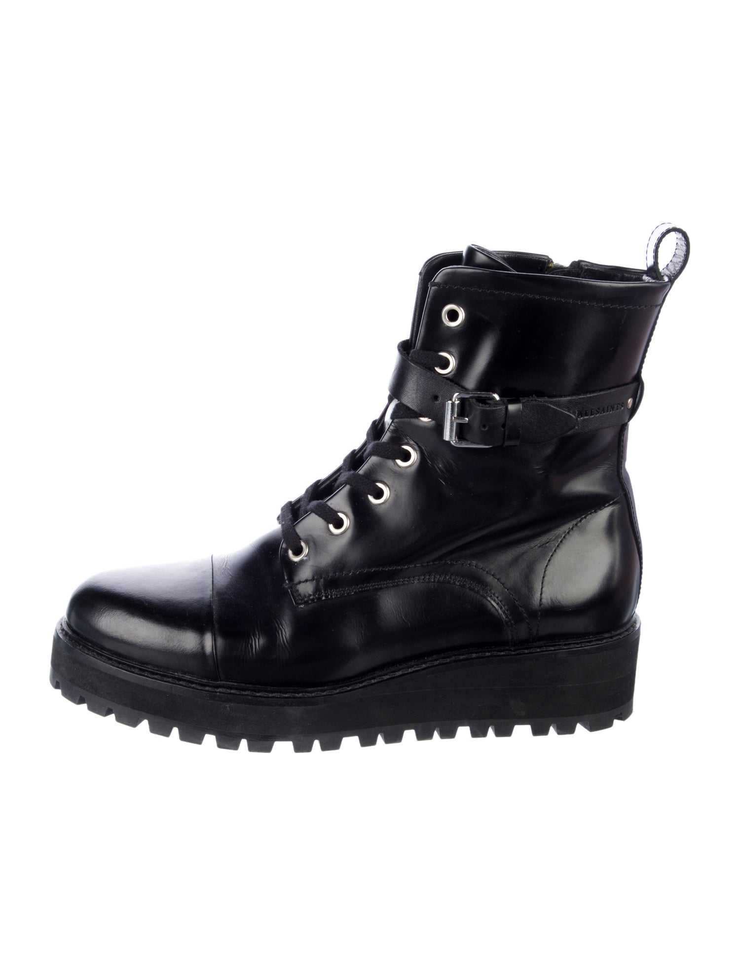 AllSaints Leather Combat Boots