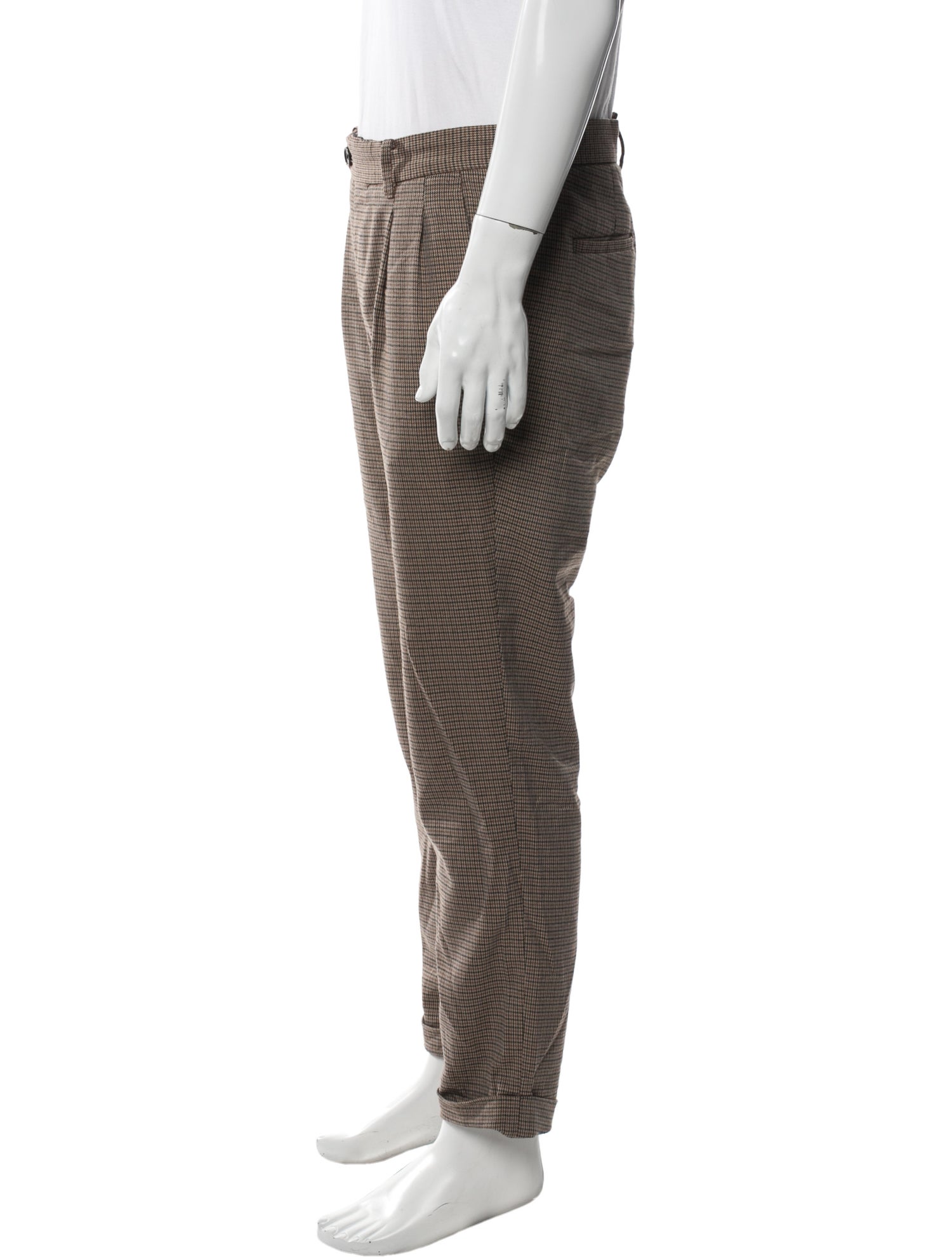 AllSaints Plaid Print Pants