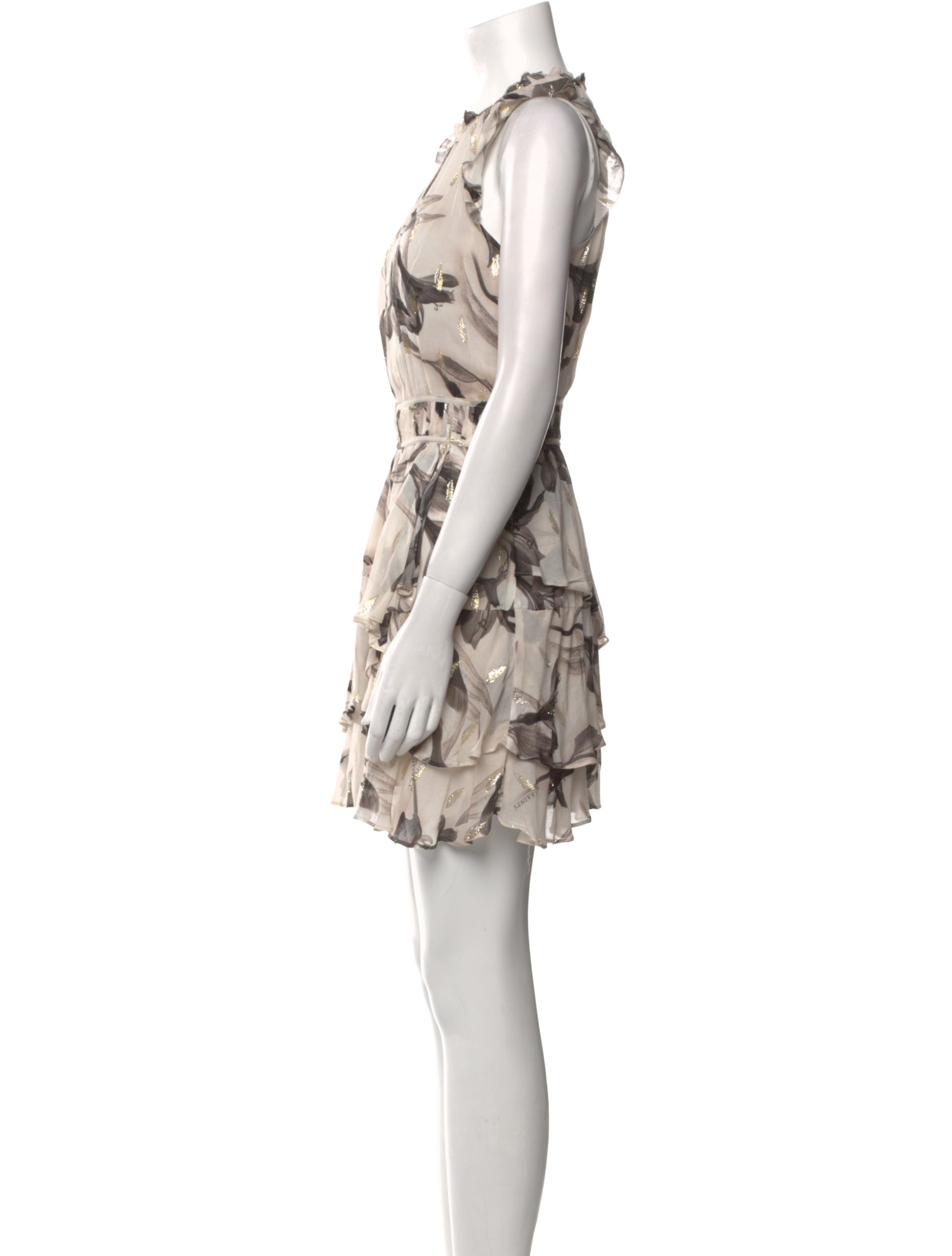 AllSaints Floral Print Mini Dress
