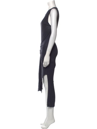 AllSaints Scoop Neck Long Dress