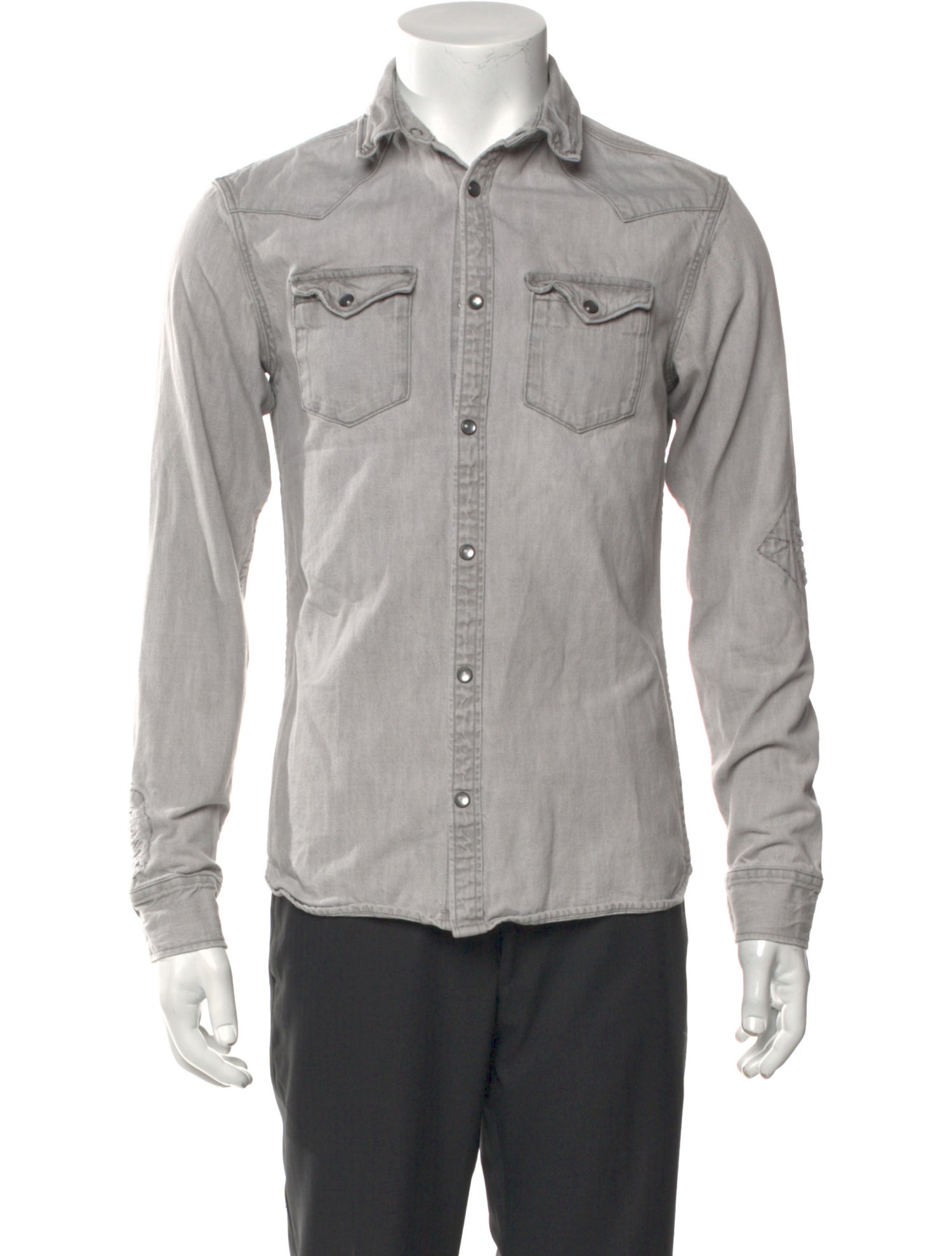 AllSaints Long Sleeve Western Shirt