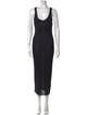 AllSaints Scoop Neck Long Dress
