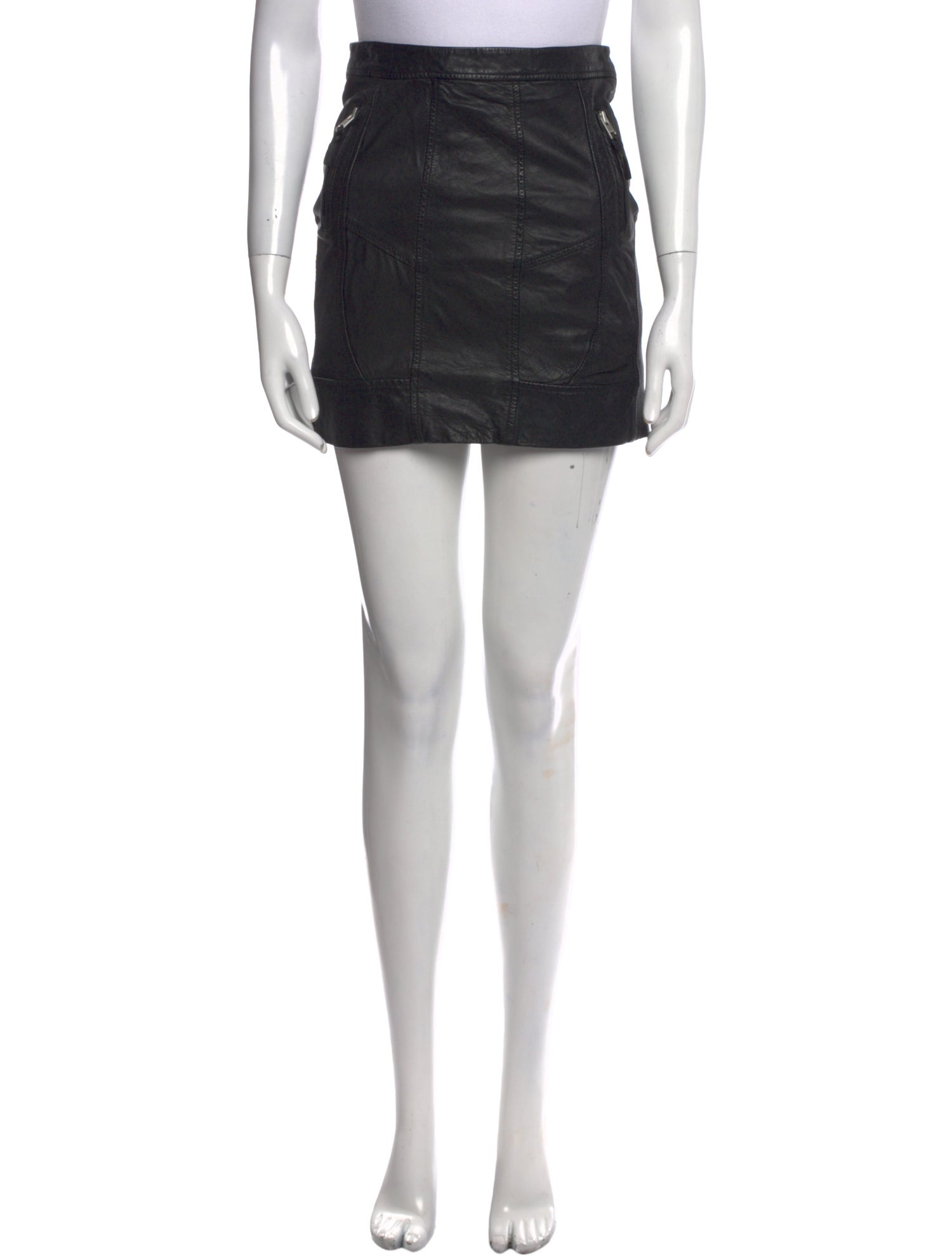 AllSaints Leather Mini Skirt