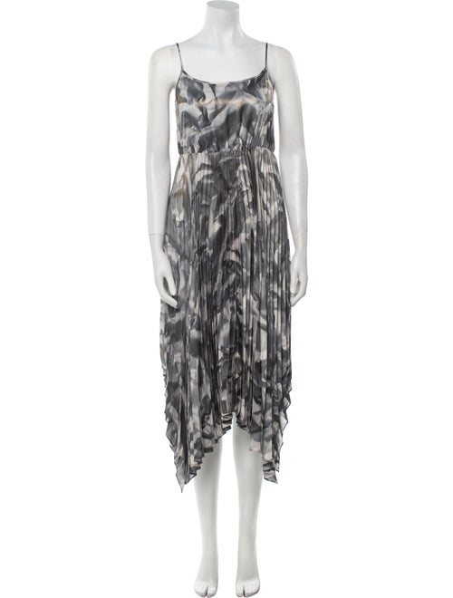 AllSaints Tie-Dye Print Long Dress