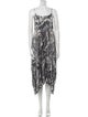 AllSaints Tie-Dye Print Long Dress