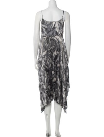 AllSaints Tie-Dye Print Long Dress