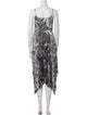 AllSaints Tie-Dye Print Long Dress