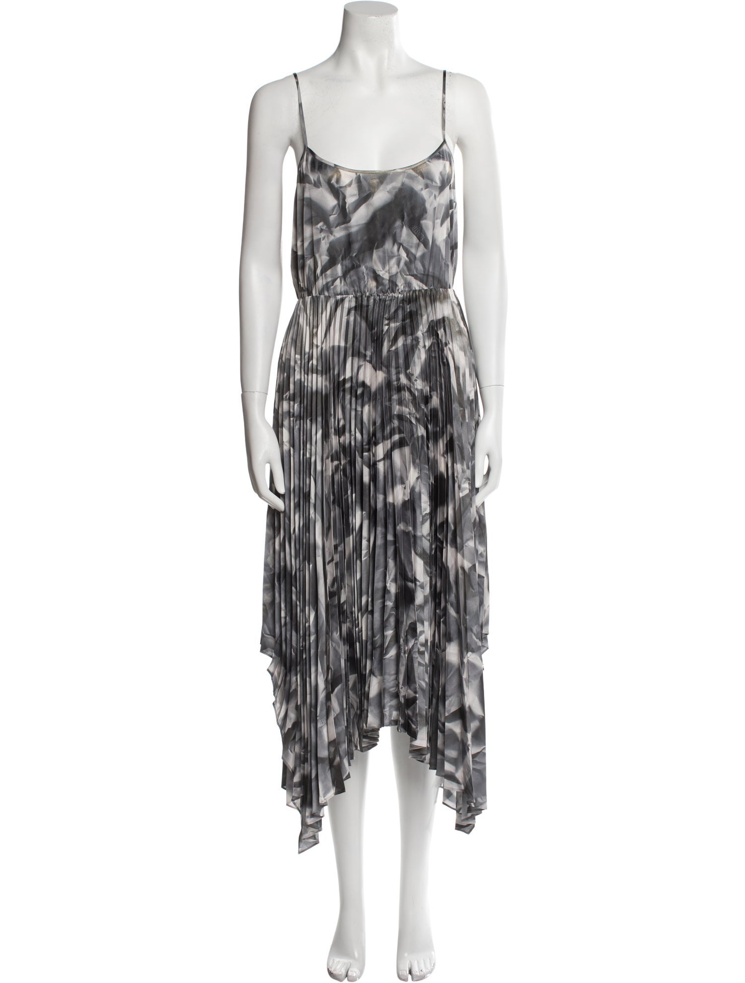 AllSaints Tie-Dye Print Long Dress