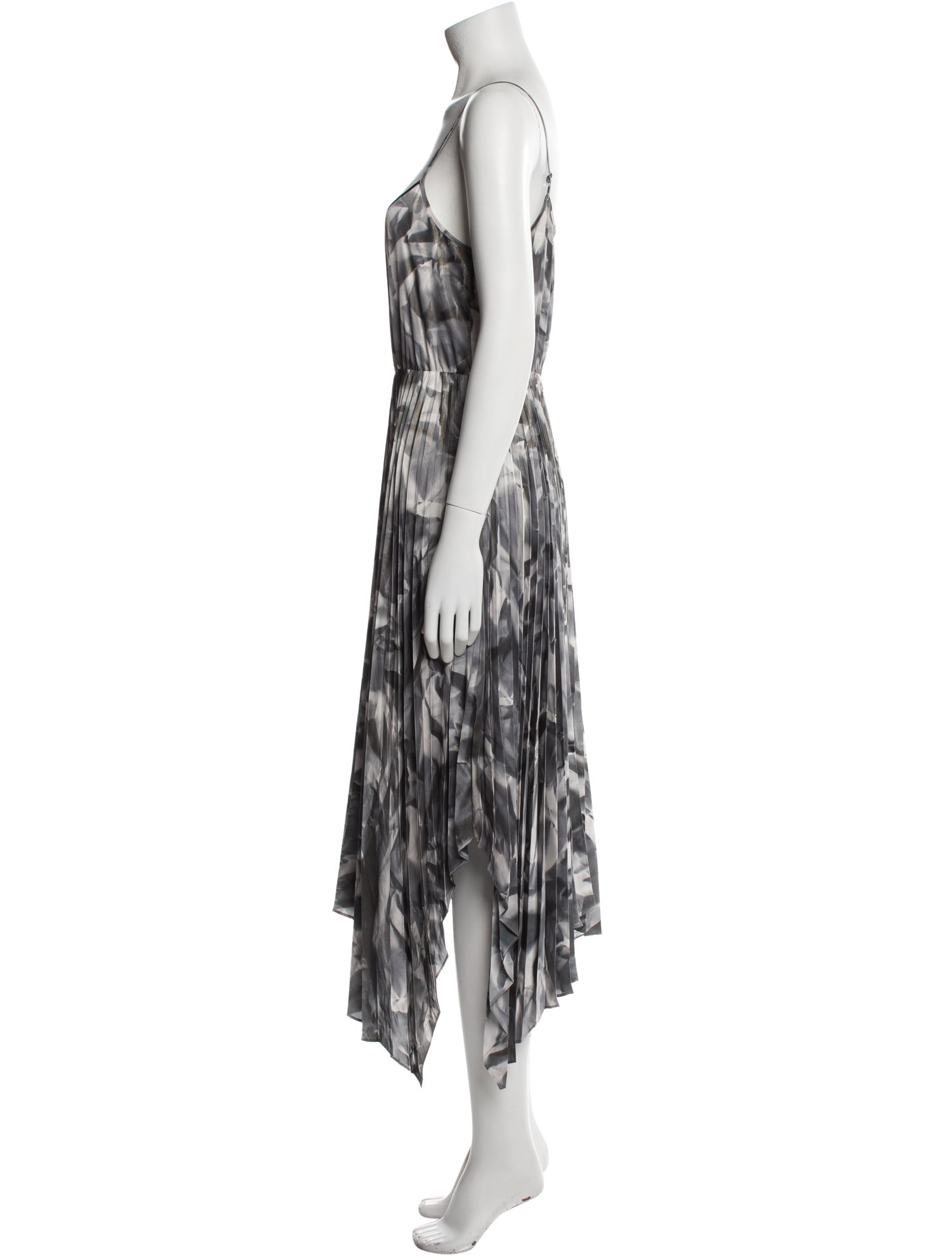 AllSaints Tie-Dye Print Long Dress