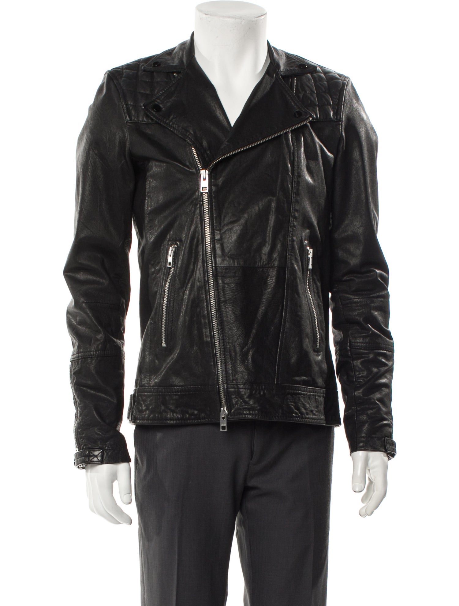AllSaints Goat Leather Moto Jacket