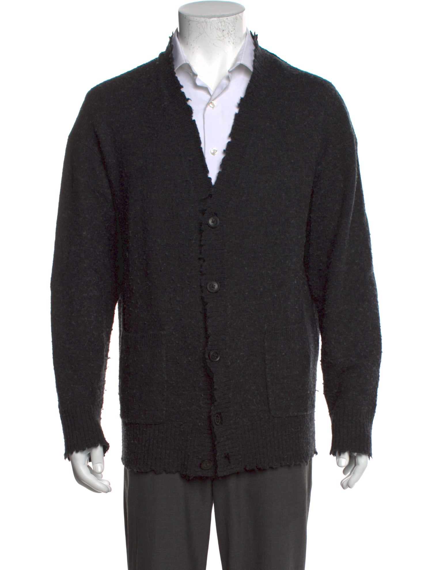 AllSaints Wool V-Neck Cardigan