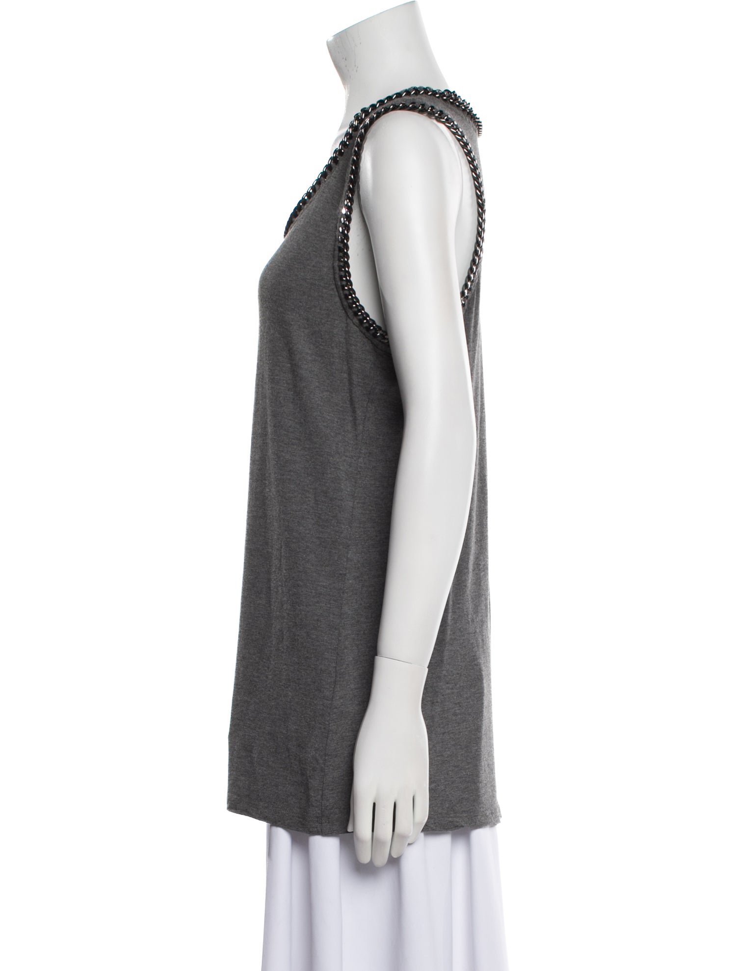 AllSaints Scoop Neck Sleeveless Top