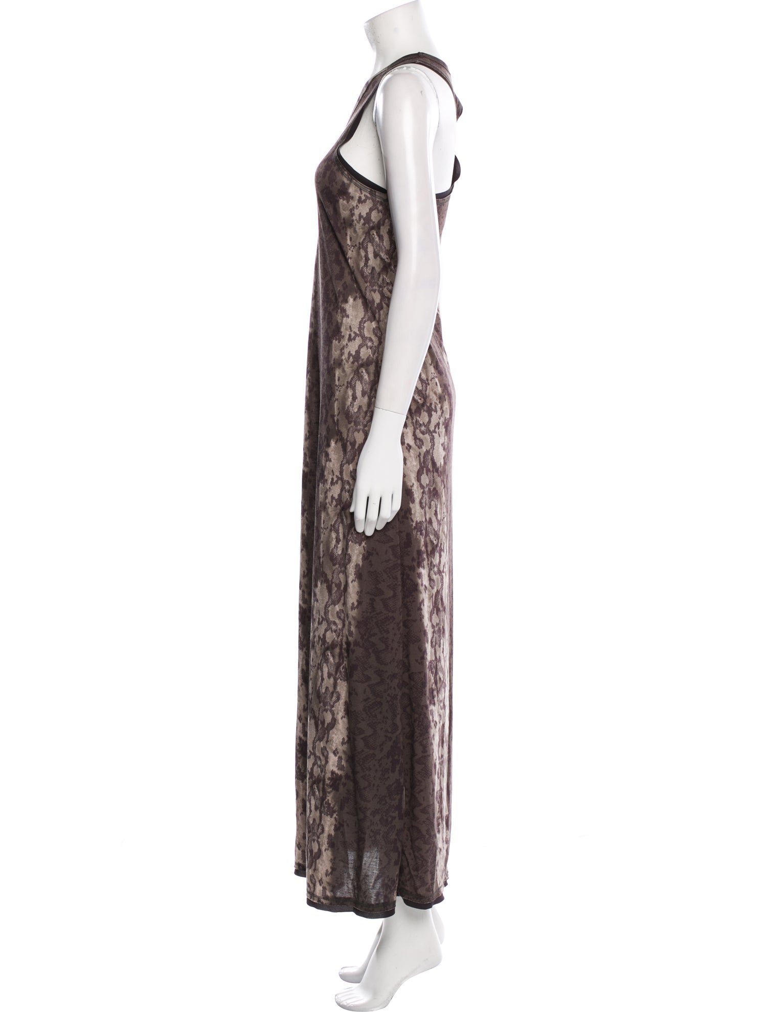 AllSaints Animal Print Long Dress