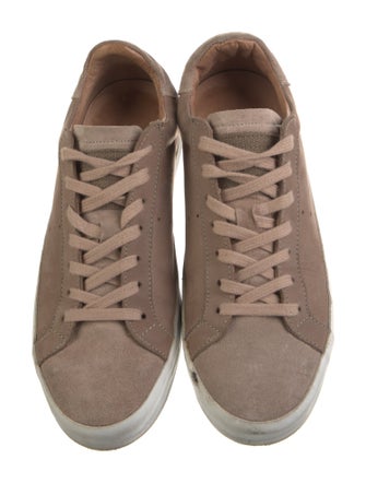 AllSaints Suede Colorblock Pattern Sneakers