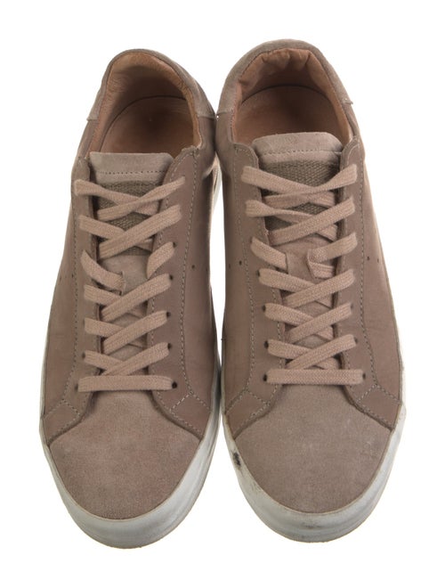 AllSaints Suede Colorblock Pattern Sneakers