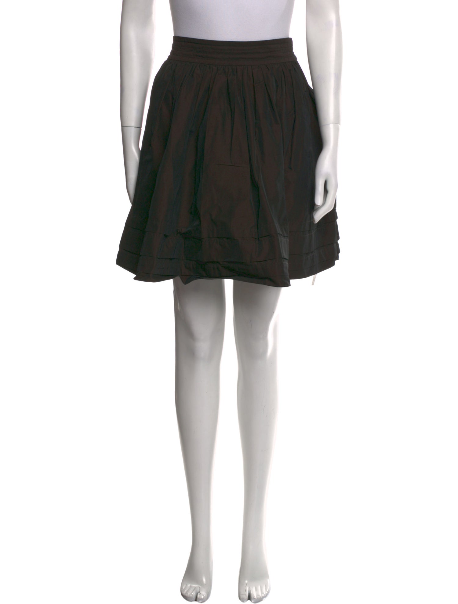 AllSaints Pleated Accents Mini Skirt