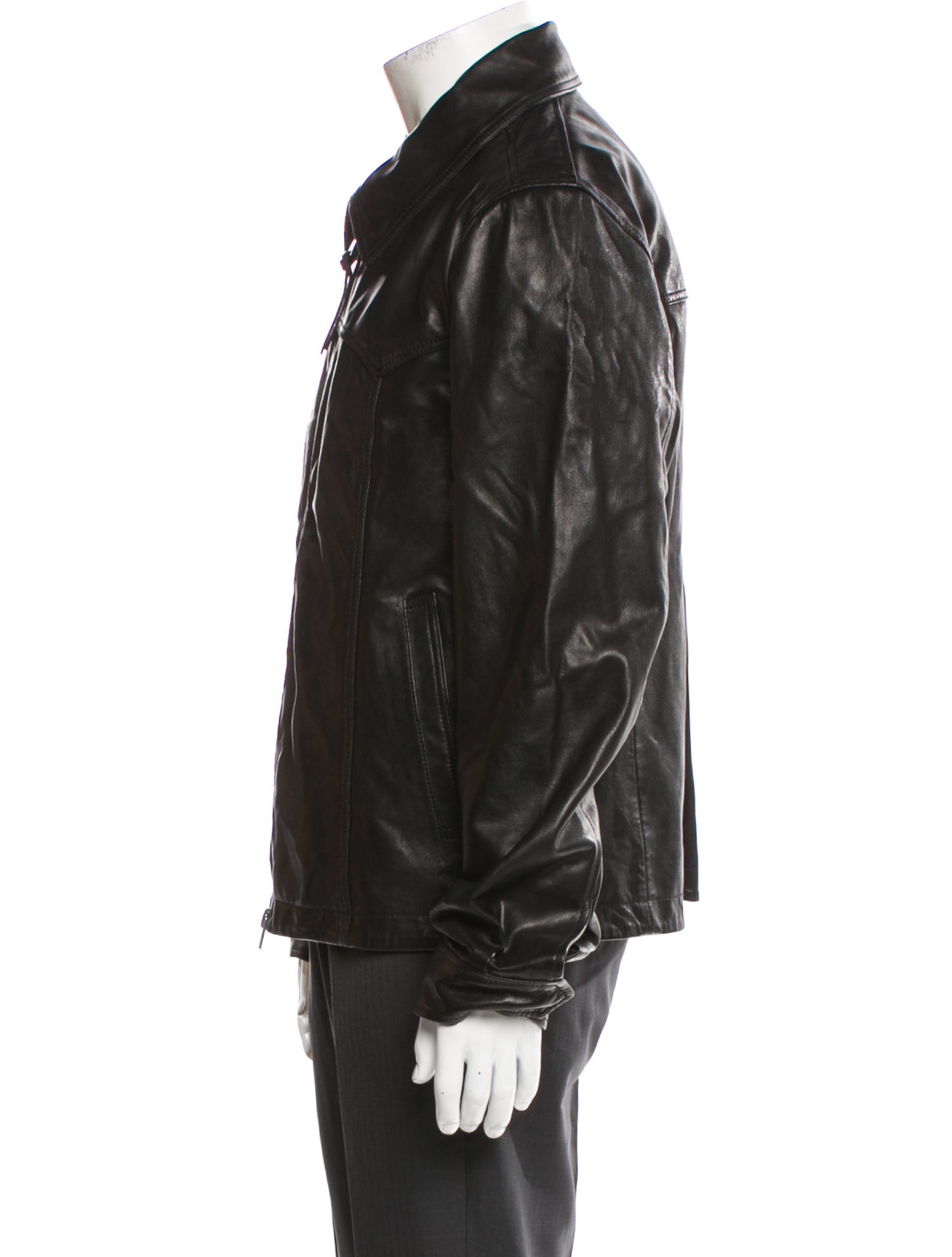 AllSaints Lamb Leather Moto Jacket