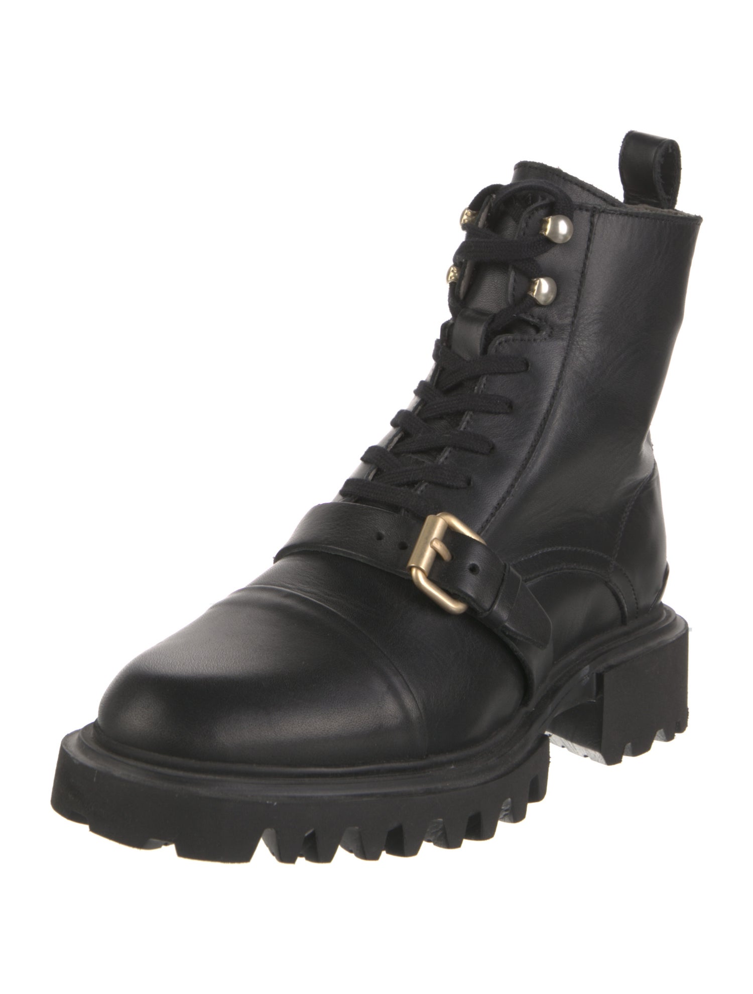 AllSaints Leather Combat Boots