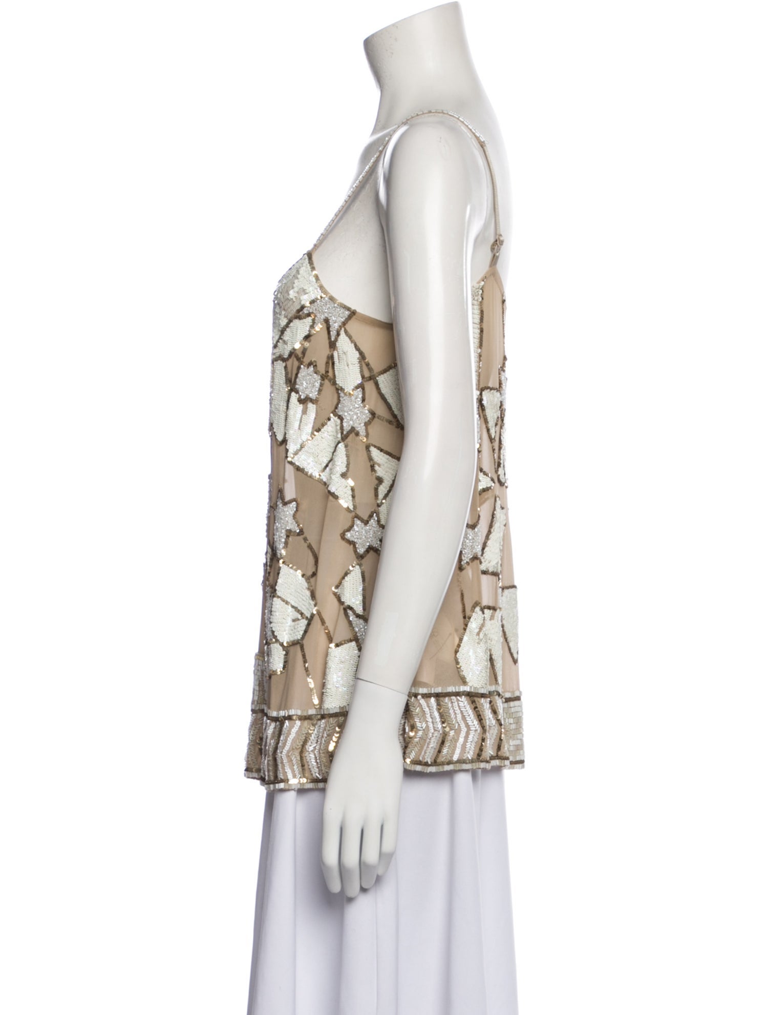 AllSaints Silk Printed Top