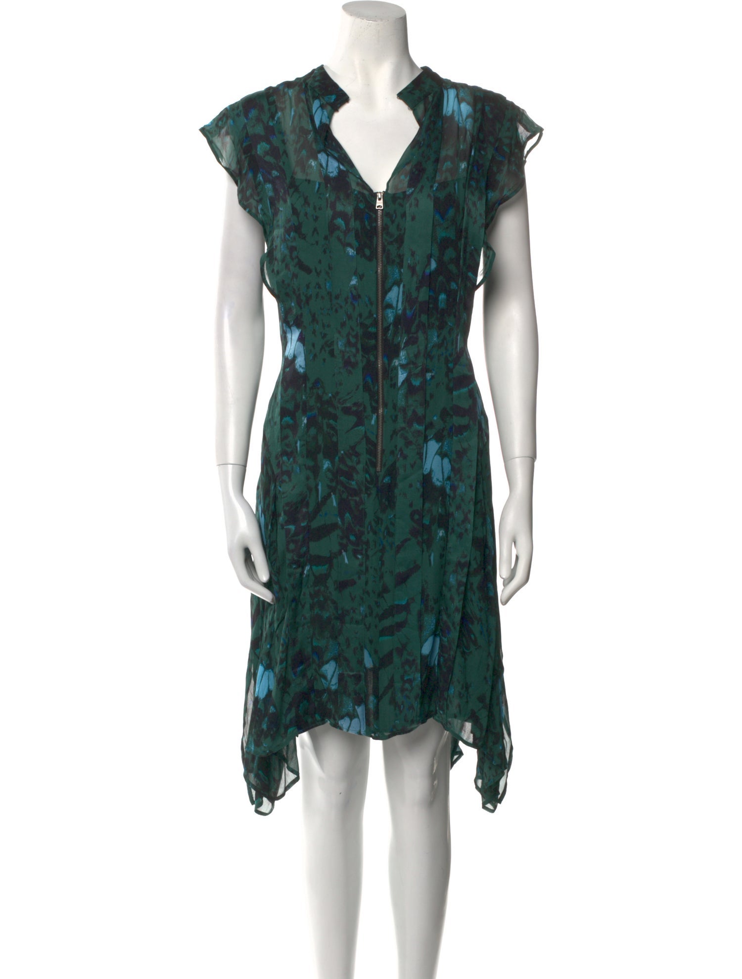 AllSaints Printed Knee-Length Dress