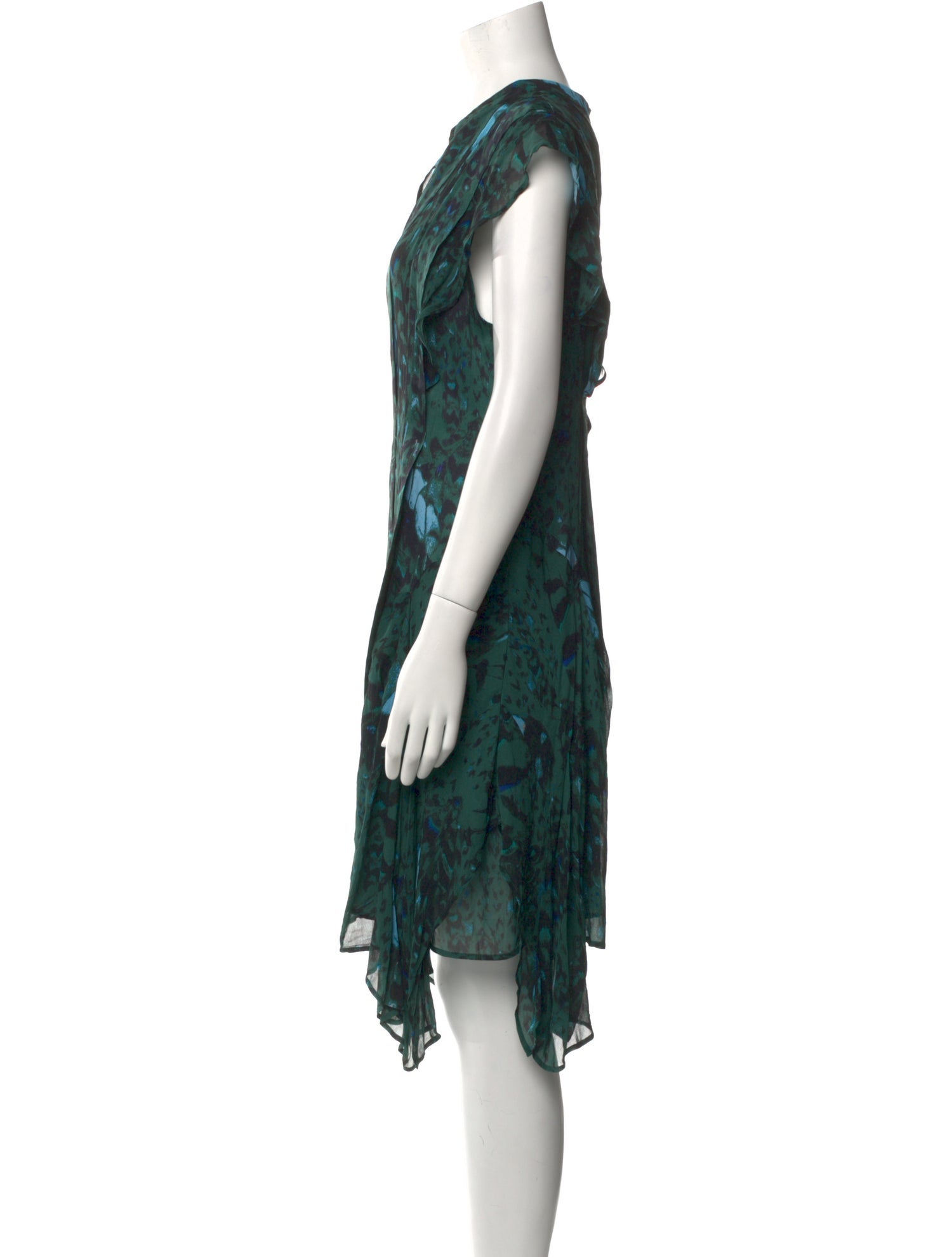 AllSaints Printed Knee-Length Dress