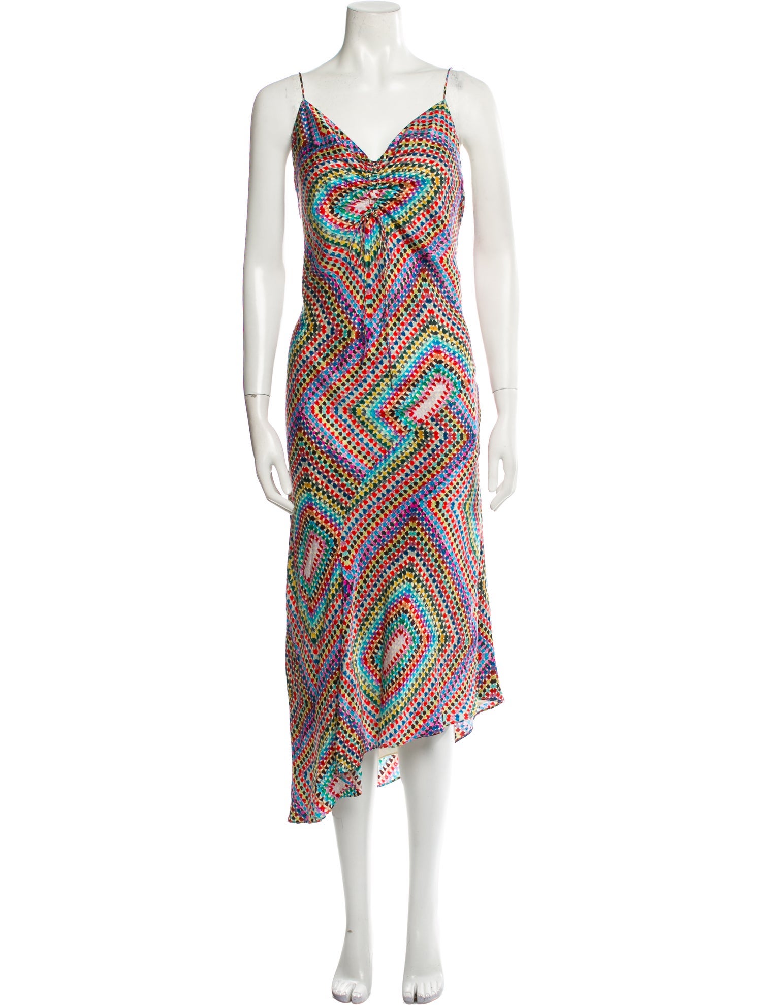 AllSaints Printed Midi Length Dress