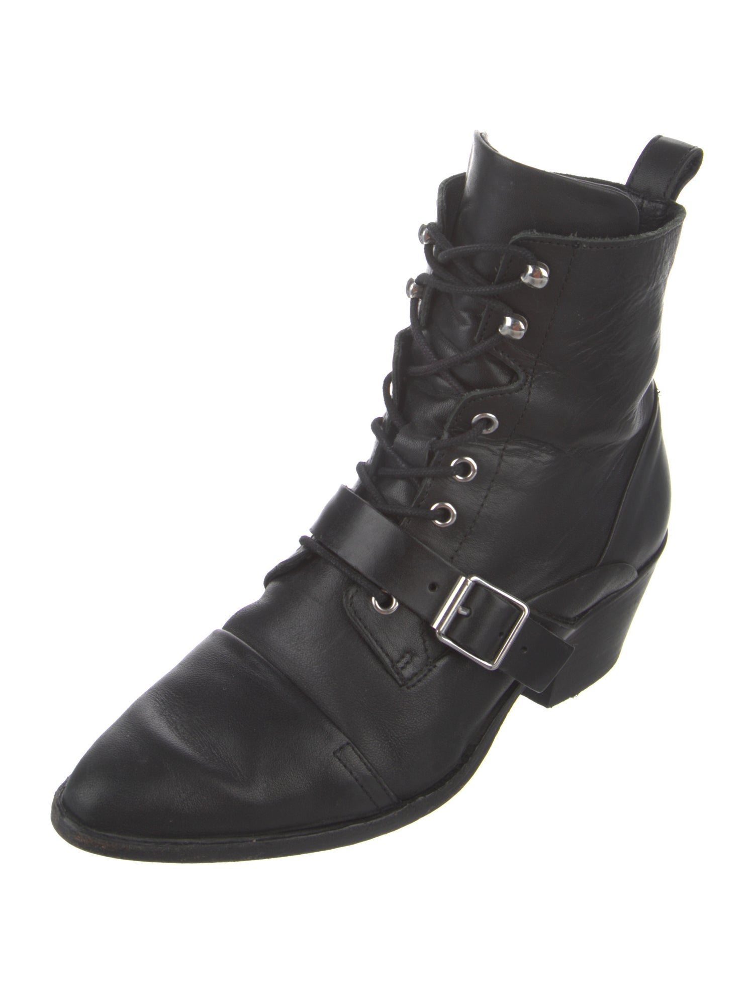 AllSaints Leather Combat Boots