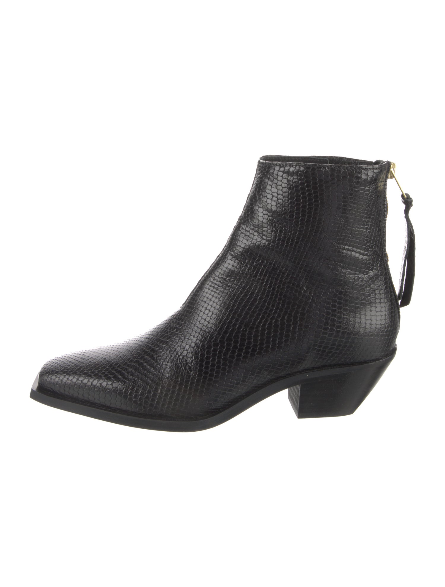 AllSaints Snakeskin Chelsea Boots
