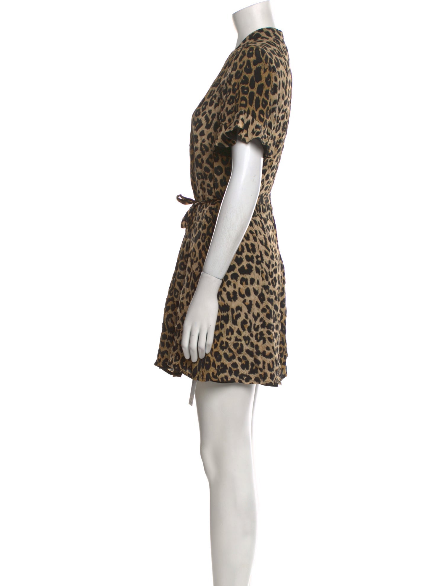 AllSaints Animal Print Mini Dress