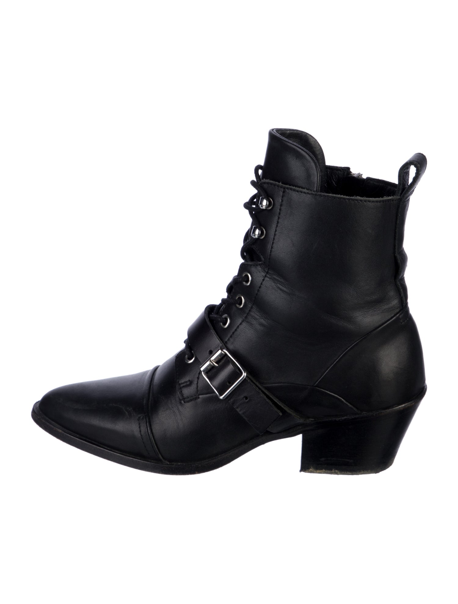 AllSaints Leather Combat Boots