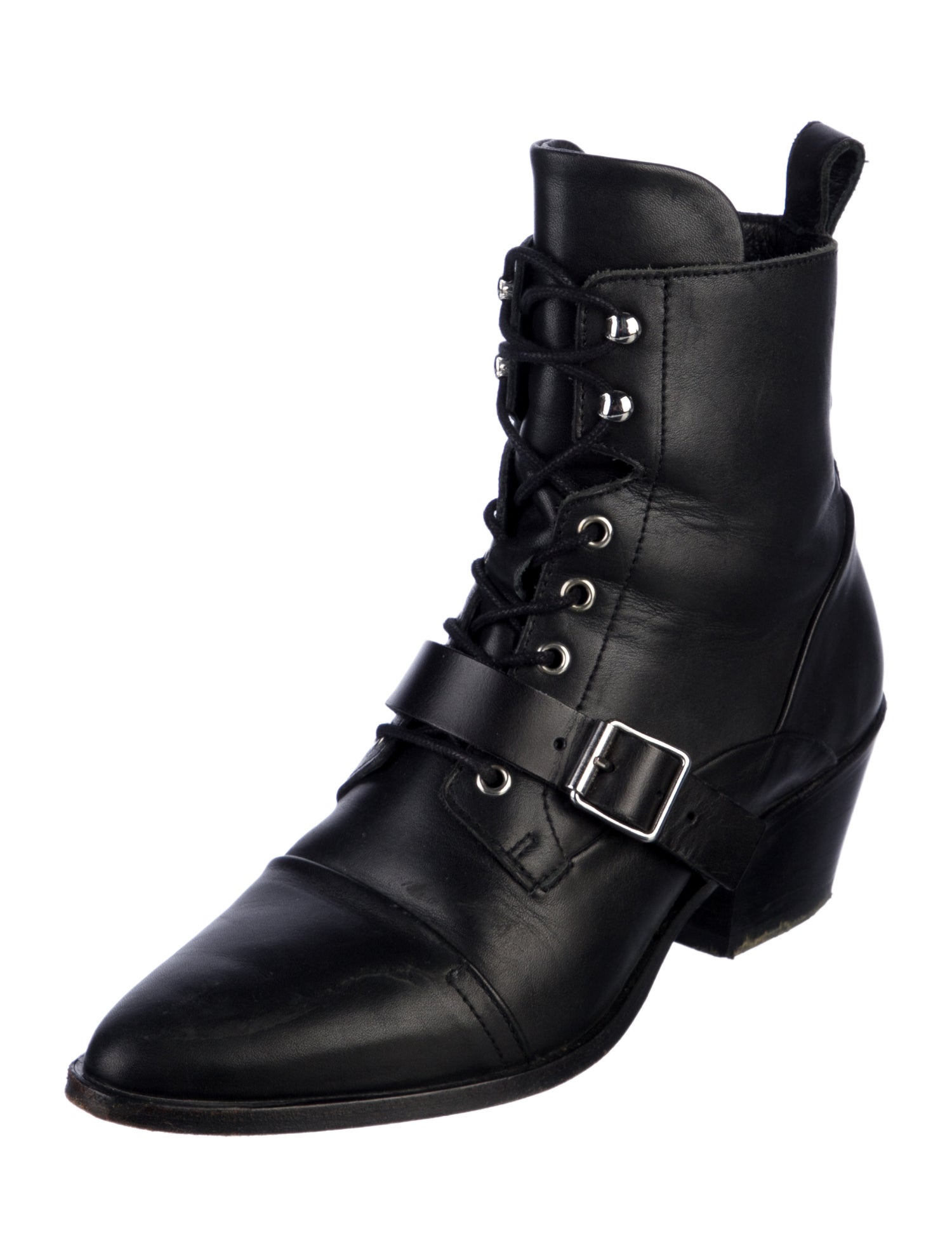 AllSaints Leather Combat Boots